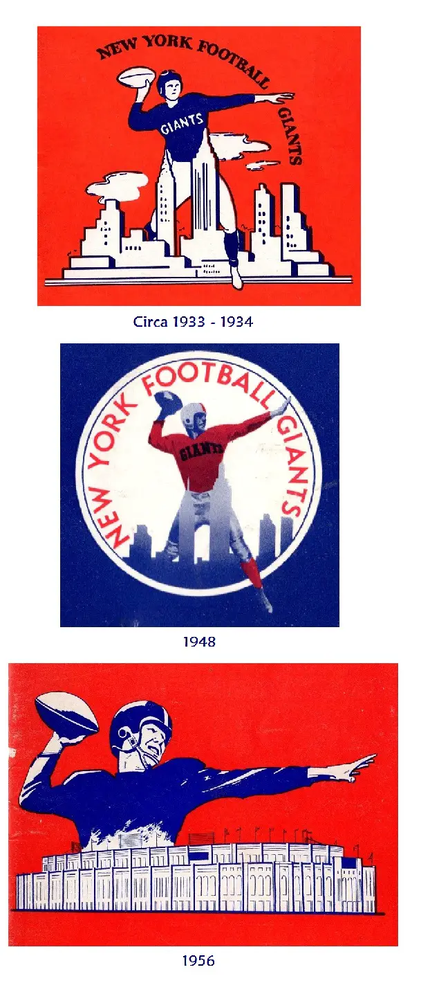 What is the history of the New York Giants logo?