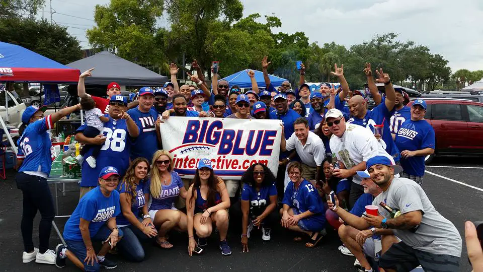 Giants fans in Tampa on Sunday - Photo courtesy of Tim Nargi