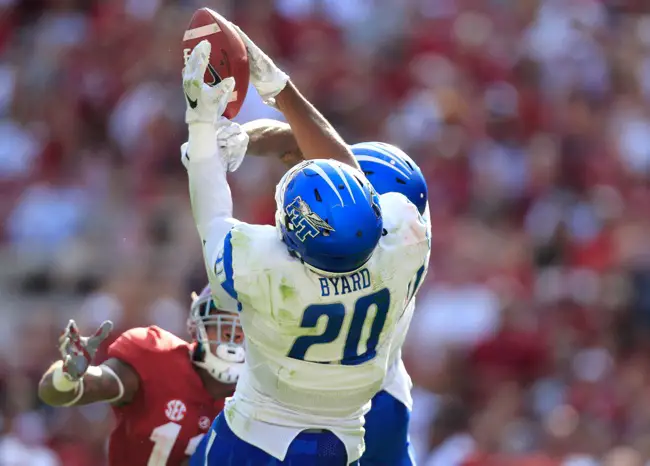 Kevin Byard, Middle Tennessee Blue Raiders (September 12, 2015)