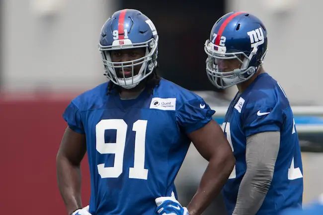 Avery Moss and Kerry Wynn, New York Giants (July 28, 2017)