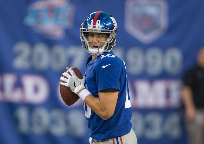 Eli Manning, New York Giants (August 26, 2017)