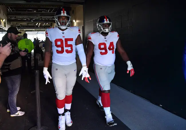 B.J. Hill and Dalvin Tomlinson, New York Giants (November 25, 2018)