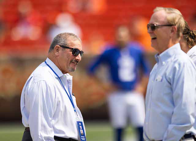Dave Gettleman and John Mara, New York Giants (August 22, 2021)