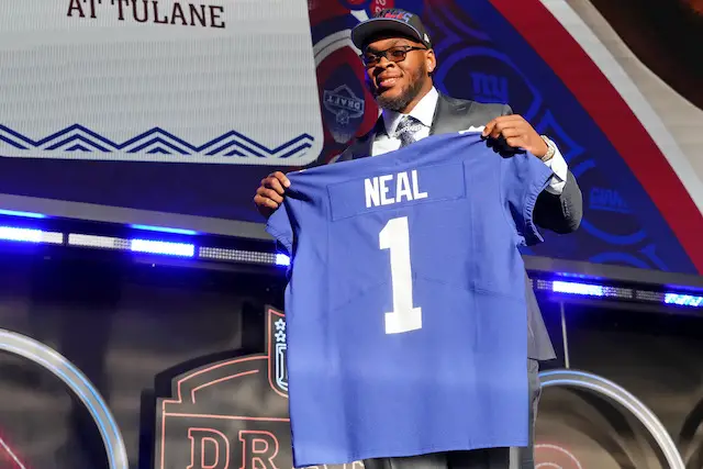 Evan Neal, New York Giants (April 28, 2022)