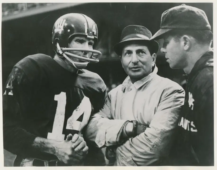 Y.A. Tittle, Allie Sherman, and Kyle Rote, New York Giants (1963)
