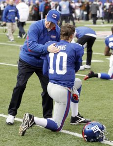 Tom Coughlin and Eli Manning, New York Giants (January 8, 2012)