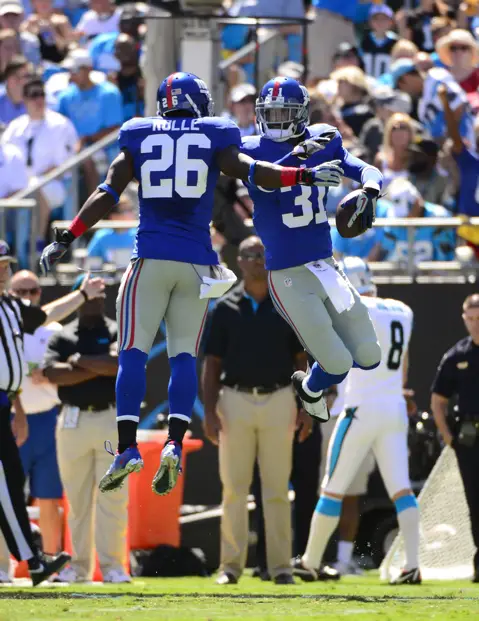 Antrel Rolle and Aaron Ross, New York Giants (September 22, 2013)