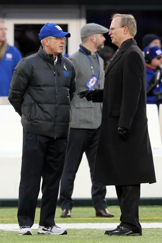 Tom Coughlin, John Mara, New York Giants (November 24, 2013)