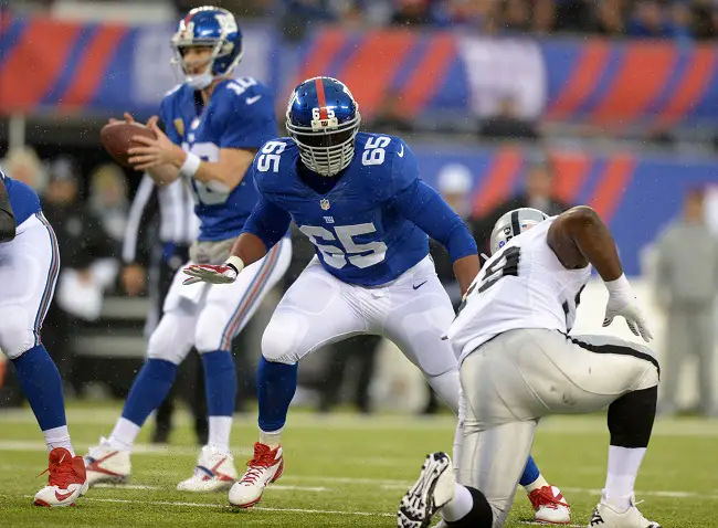 Will Beatty, New York Giants (November 10, 2013)