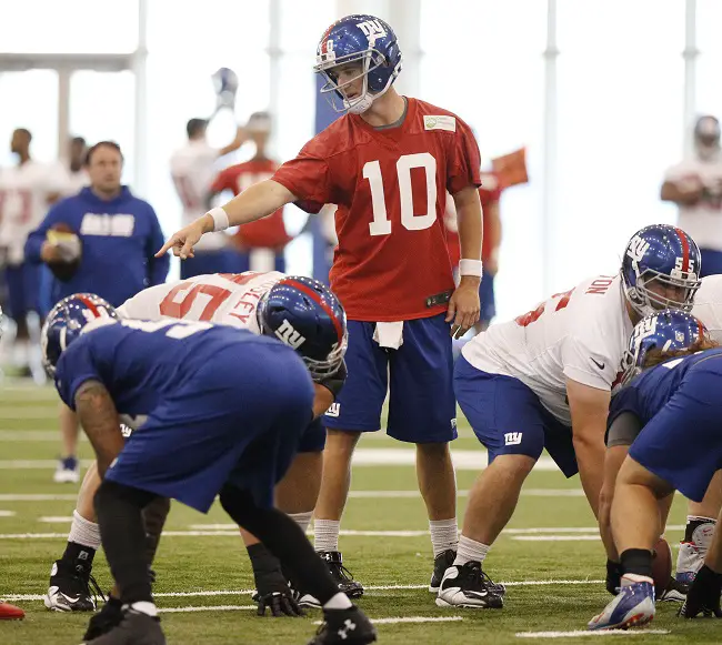 Eli Manning, New York Giants (June 12, 2014)