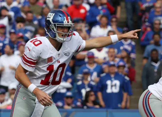 Eli Manning, New York Giants (October 4, 2015)