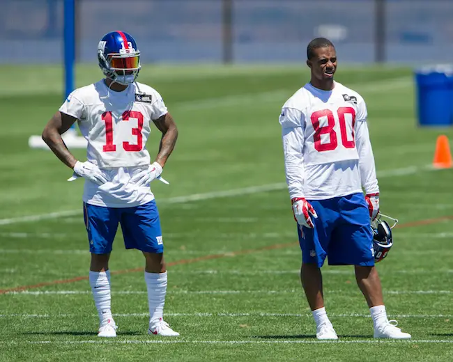 Odell Beckham and Victor Cruz, New York Giants (June 15, 2016)