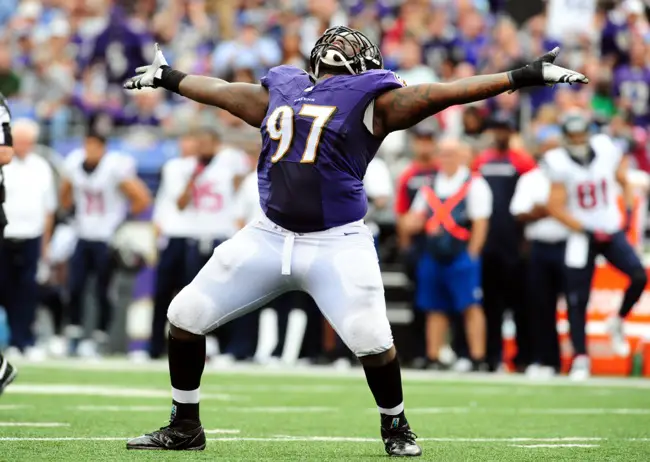 Arthur Jones, Baltimore Ravens (September 22, 2013)