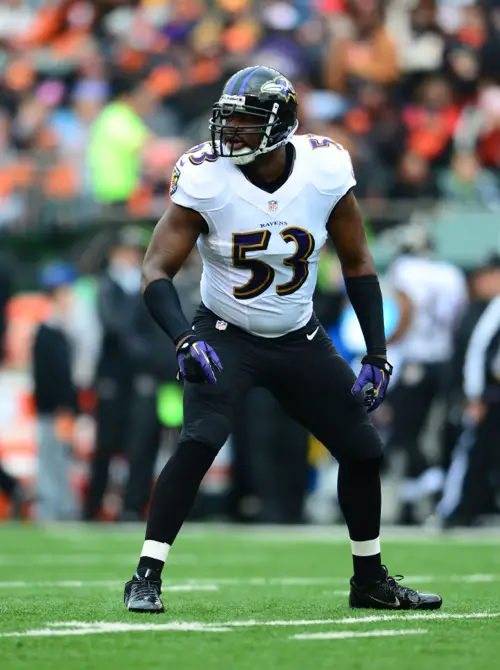 Jameel McClain, Baltimore Ravens (December 29, 2013)
