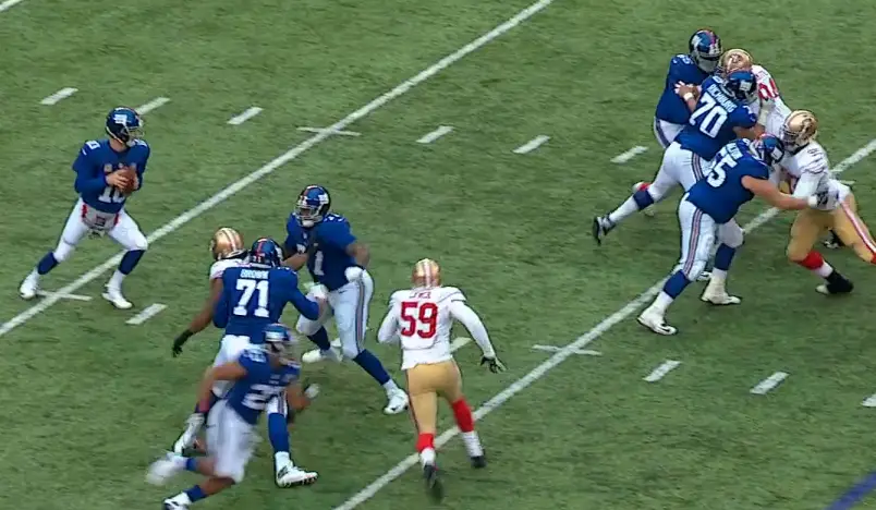 Charles Brown and John Jerry fail to pick up stunt and Eli is sacked again