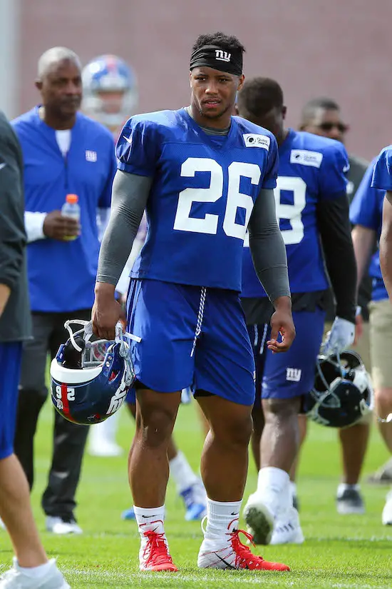 Saquon Barkley, New York Giants (July 26, 2018)