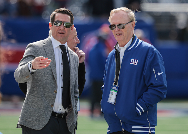 Joe Schoen and John Mara, New York Giants (October 22, 2023)