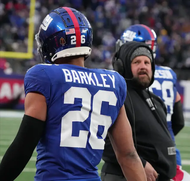 Saquon Barkley and Brian Daboll, New York Giants (December 31, 2023)