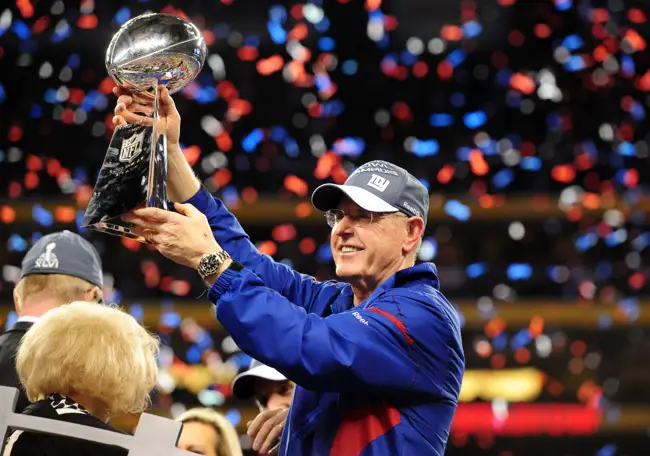 Tom Coughlin, New York Giants (February 5, 2012)