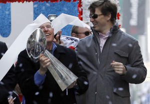 Tom Coughlin and Eli Manning, New York Giants (February 7, 2012)