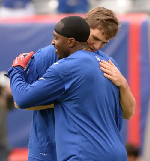 Eli Manning and Hakeem Nicks, New York Giants (September 15, 2013)
