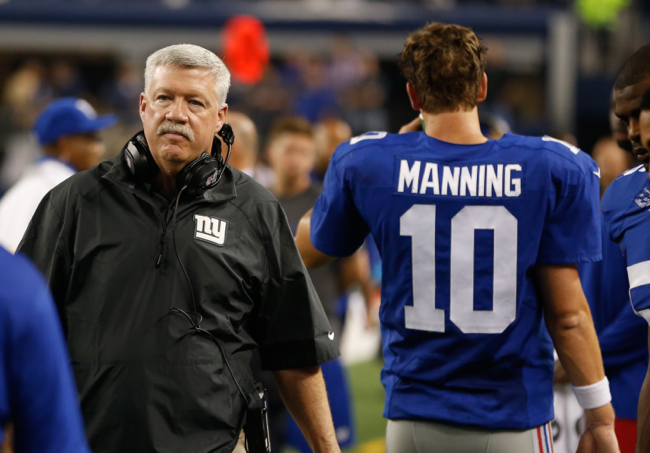 Kevin Gilbride, Eli Manning, New York Giants (September 8, 2013)