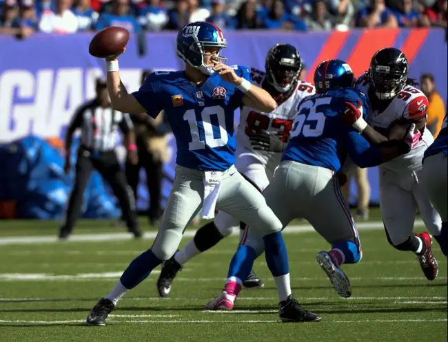Eli Manning, New York Giants (October 5, 2014)