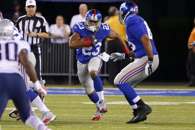 Rashad Jennings, New York Giants (August 28, 2014)