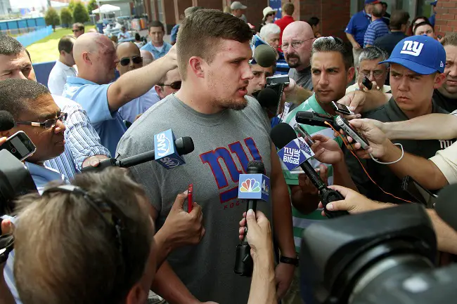 Weston Richburg, New York Giants (July 22, 2014)