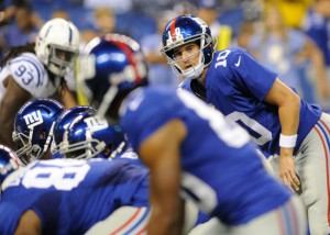 Eli Manning, New York Giants (August 16, 2014)
