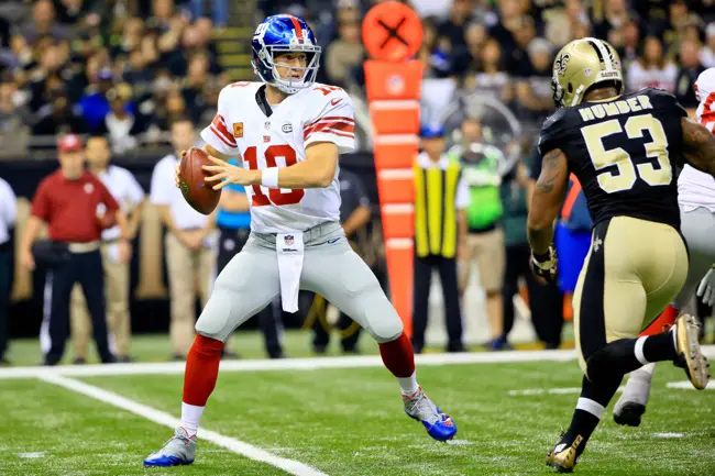 Eli Manning, New York Giants (November 1, 2015)