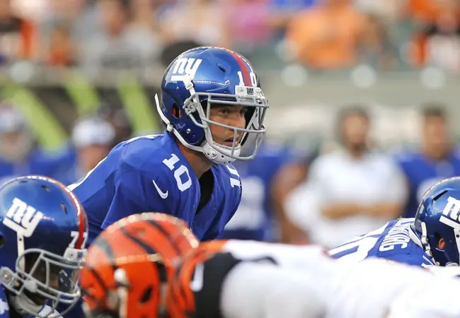 Eli Manning, New York Giants (August 14, 2015)